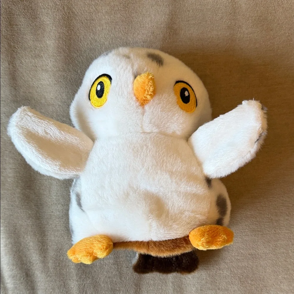 Plush Brown Owl Small plushie - Cozy Brown and Yellow Companion